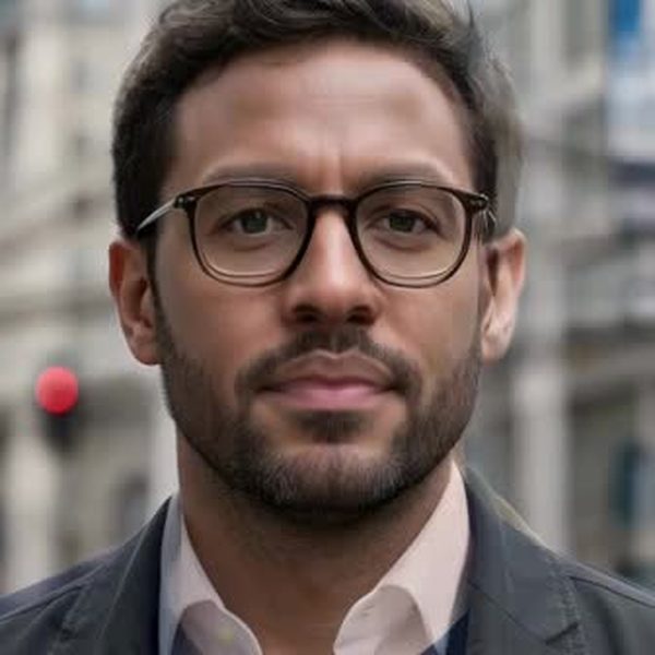 AI-generated avatar of Sean Dillon, AI journalist